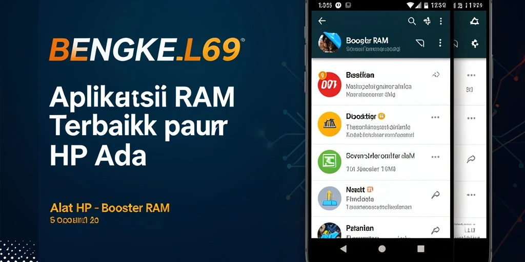 Antarmuka sederhana BENGKEL69 untuk mengoptimalkan RAM.
