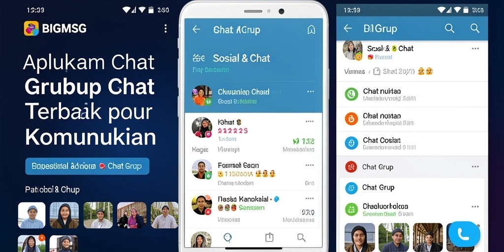 Tampilan antarmuka aplikasi BIGMSG yang menarik dan user-friendly.