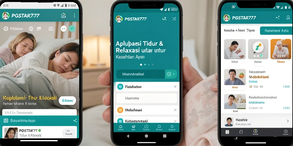 Tampilan antarmuka aplikasi yang menenangkan dan mudah digunakan.