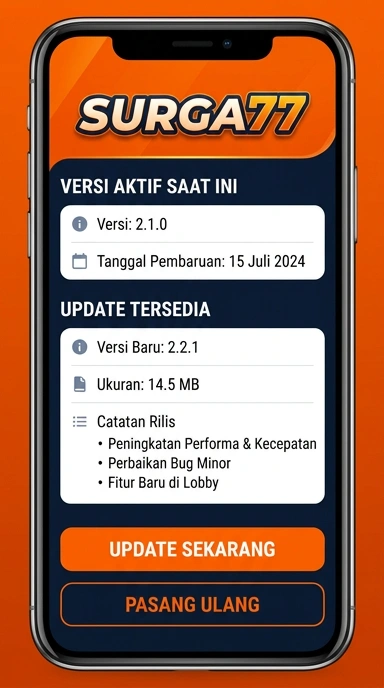 Tampilan riwayat versi surga77